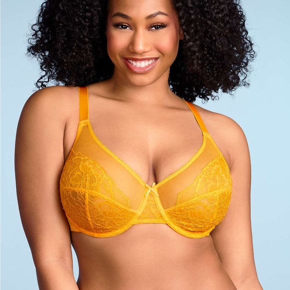 NWT 38DD Orange Lace HSIA bra - Picture 4 of 5